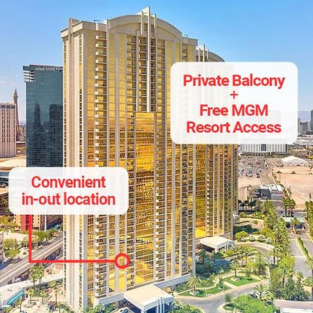 Lady Luck'S Vista - Private Balcony - Full Kitchen - Two Full Baths - Jetted Tub - Full Mgm Grand Resort Access W No Resort Fee At Mgm Signature Las Vegas Exterior foto